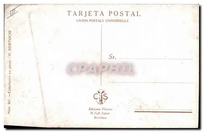 Koń w placu — toretorzy i byk — Ediciones Victoria, N. Coll Salièti, Barcelona, Núm. 807 — Rewers