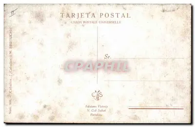 Caballos... — Ed. N. Coll Sakeri, Barcelona — Num. 886 — Verso