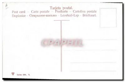Torero e touro — O brindis — série 1059, n°9 — Verso