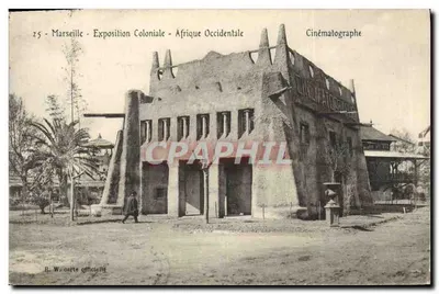 Marselha - Exposição Colonial - África Ocidental — Cinematógrafo — H. W. carta oficial