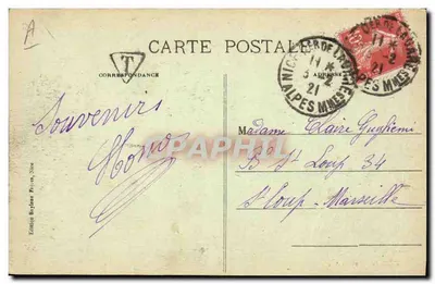 Carnaval de Nice XLIII — Wóz "Sus aux Mercantis" — Wydawnictwo Baylon, Nice — Rewers