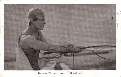 Ramon Novarro em "Ben-Hur" — Cinema Madeleine, Paris — editora não visível