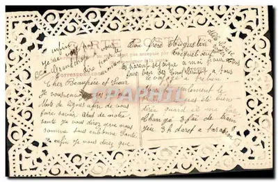 Dois pássaros perto de rosas — Longe dos olhos, perto do coração — editor desconhecido — Verso