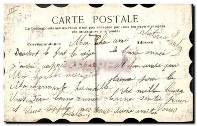 Arranjo de rosas — Boa Ano — Carta postal — Verso