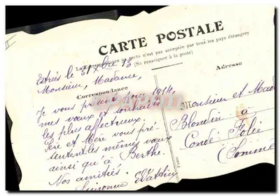 Bouquets de fleurs — Amities sincères — editor não visível — Verso