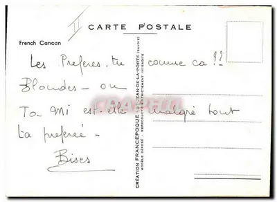French Cancan — Night-Club — Editore : Coyduriar — Verso