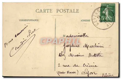 Kostiumy z Bresse — Starszy i nowoczesny — B. Ferrand, wyd., 41, Rue Centrale, Bourg (Ain) — Rewers