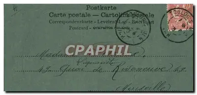 Bukiet mleczów — Kartka pocztowa z Coudon — Wydawca nie widoczny — Rewers