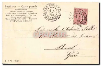 Trèfle dans une toile d'araignée — Karta pocztowa — Wydawca: Cartolina postale — Rewers