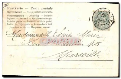 Porte-Bonheur — mulher sentada em um baú — editor D. Meris — Verso