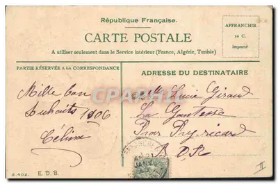 Violetas — cartão postal decorativo — editor não visível — Verso