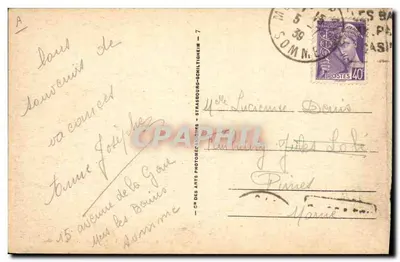 Le Tréport — Le Ville dell'Esplanade e la Frégata — Arch. André Echard — Verso