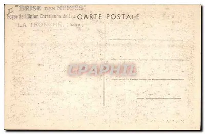 O tênis - Vista do Monte Rachel — Brise des Neiges, La Tronche (Isère) — Foto Réal, Grenoble — Verso