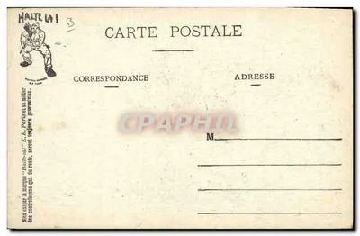 Um Bouzilllage (Pequeno madeiro de ferro para venda) — Parem aí! (disposto) — Verso