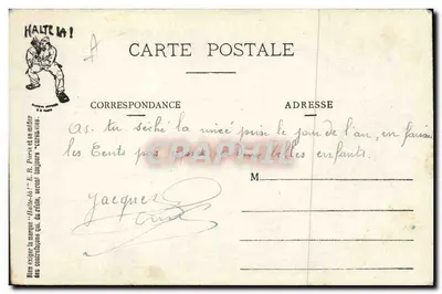 Mis utensilios y herramientas militares — caricatura satírica — ¡Detente! E.R. París (M. disponible) — Reverso