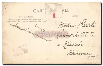 Cartolina d'epoca Albero Parco Saint Maur Il grande Quercia — Verso