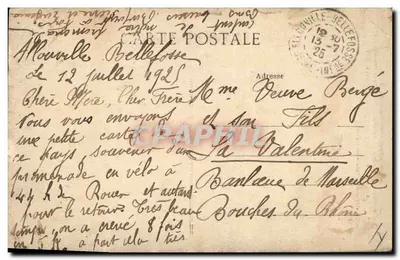 CPA Arbre Allouville Bellefosse Le gros chene — Verso