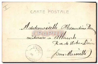 Meisje dat speelt op een wieg van boomstam — uitgever Altergoc - Ternj, n° 4920 — Achterkant