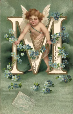 Chercheur de fleurs — M — éditeur anonyme, n° de série non visible