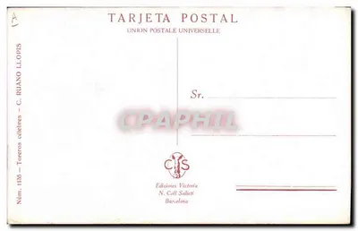 Un Volapié, Varelitó — Torero w areenie — C. Ruano Llopis, Nr 1135 — Rewers