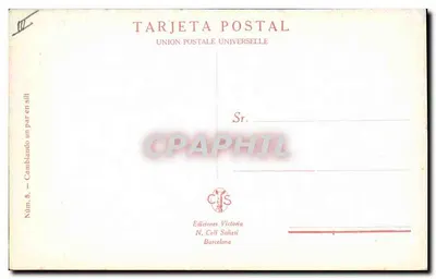 Touroperator — matador na krześle — Wydawnictwo Victoria, N. Coll Solieti, Barcelona, Nr 5 — Rewers