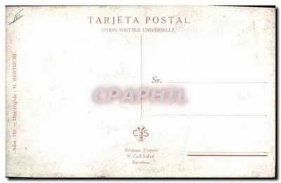 Stier in de arena — scène van een corrida — Ediciones Victoria N. Coll Salieti, n° 810 — Achterkant