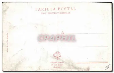 Torero witający tłum — Wydawca N. Coll Sakieti, N° 6 — Rewers