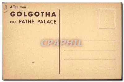 Golgotha — Film J. Duviviera — Wydawca Pathé Palace — Rewers