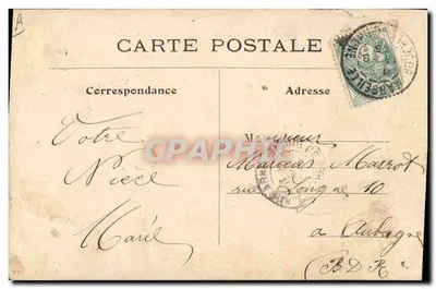Pomba e flores — Boa Festa — Carta postal — Verso