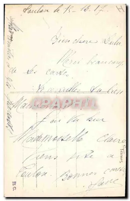 Stara pocztówka Salon de Paris 1912 Monti Le flirt pendant le Tennis — Rewers
