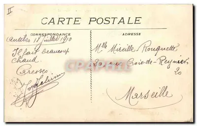Juan-les-Pins (A.-M.) - Pinheiro de Sol — Lib. Maillan, Edit. Cannes, 883 — Verso