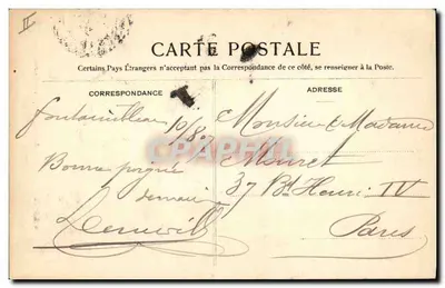 Floresta de Fontainebleau — Bouquet de Lisette — Siro & Barbizon, n°401 — Verso