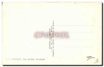 Mônaco — Jardins Exóticos — Éditions La Gigogne — Verso