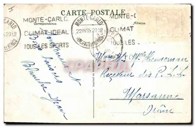 Monaco — Exotische Gärten — unbekannter Verlag, Nr. 334 — Rückseite