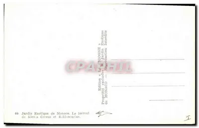 Giardino Esotico di Monaco — Il torrente — Edizione esclusiva di Monaco — Verso