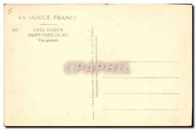 Saint-Paul (A.M.) — Vista geral — La Douce France, n°377 — Verso