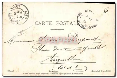 Fadas e ninfas na borda de uma cascata — A.N. Paris, n°303 — Verso
