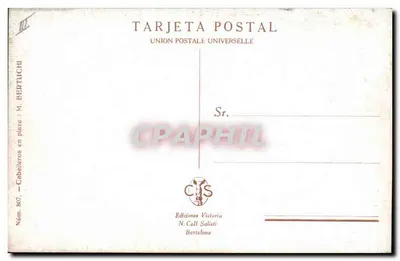 Cavalos na praça — N.º 807 — Ediciones Victoria, Barcelona — Verso