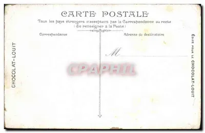 Infanterie — La corvée de pain — Éditeur L.V. & Cie, n° 3581 — Rückseite
