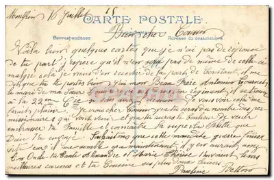 Mitrzalka — Francuscy żołnierze w lesie — L.V.C. n° 18 — Rewers
