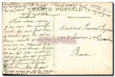 Infanterie. Escalade d'un mur — exercice militaire — éditeur L.V.R.C'S, n° 3591 — Verso