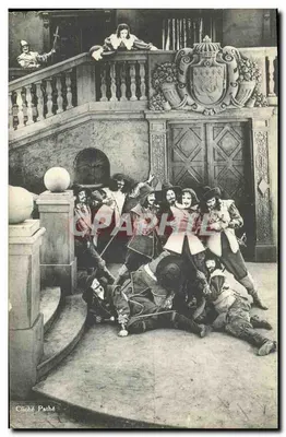 Os Três Mosqueteiros — cena de ação — Cliché Pathé