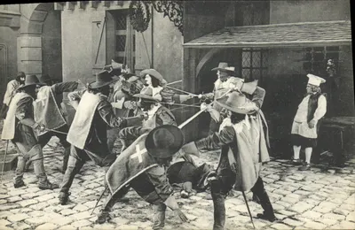 Les Trois Mousquetaires — cena de luta — editado por Pathé Consortium Cinéma
