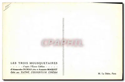 Les Trois Mousquetaires — cena de luta — editado por Pathé Consortium Cinéma — Verso