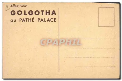 Golgota — Film J. DuViviera — Wydawca Pathé Palace — Rewers