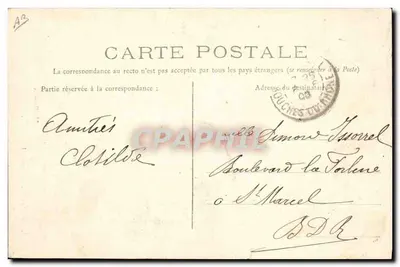 Bressan — portret staruszka w tradycyjnym stroju — L. Ravier, wyd., Bourg — Rewers