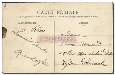 Stare stroje bressańskie — Prośba o rękę — Wydawca B. Ferrand, 41 Rue Centrale, Bourg (Ain) — Rewers