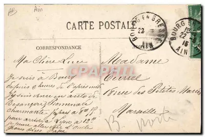 Bressane stara i Bressane nowoczesna — L. Ferrand, wyd. Bourg — n°13 — Rewers