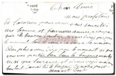 Bukiet lili i mydli — Szczęśliwe Noworoczne — S.A. 210, N° 2369 — Rewers