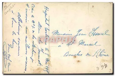 Défense d'un Village — scène de combat avec soldats en tenue de 1870-1914 — éditeur non visible — Verso